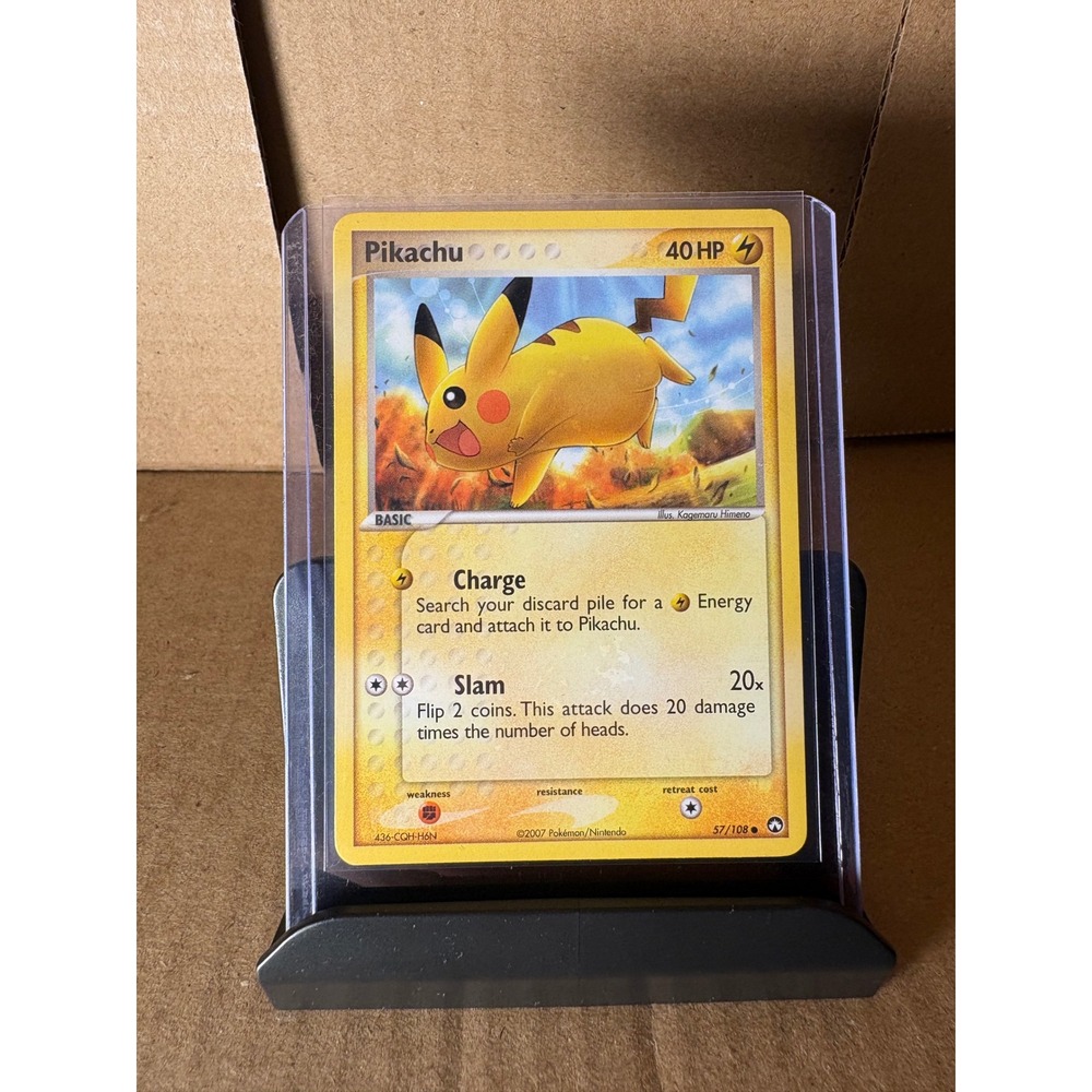 Pokemon Pikachu 57/108 EX Power Keepers 2007 TCG Card